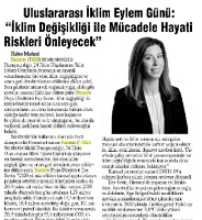 Escarus’tan Uluslararası İklim Eylem Günü Mesajı