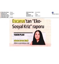 Escarus’tan “Eko Sosyal Kriz” Raporu