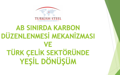 Direktör H. Dora Üreten, “AB SKDM: Türk Çelik Sektöründe Yeşil Dönüşüm” Konferansında Konuşmacı Oldu